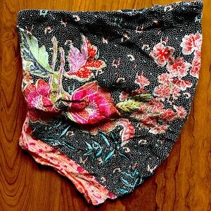 Free People Strapless Floral Print Bandeau - Size L